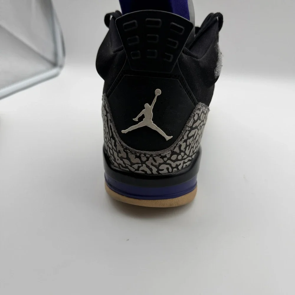 Jordan Sneakers Mens US 12 Black Son Of Low Grape Ice White 580603-008 Elephant